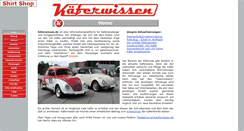 Desktop Screenshot of kaeferwissen.de
